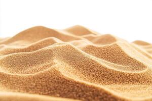 Sand dunes forming natural patterns under bright light photo