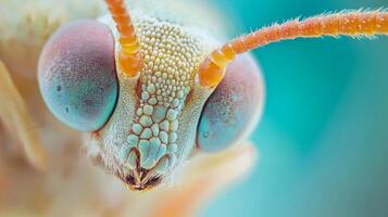 A close up of a bug's eye photo