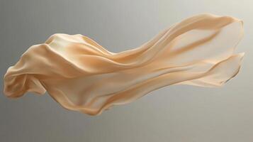 Flowing fabric elegantly drapes in mid-air, showcasing softness and movement during a creative still life setup photo