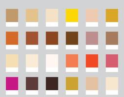 Color Palettes 24 Warm Colours of Desert Mirage - Earthy, Golden, Deep, Bright Colors - Colour Scheme and Combinations vector
