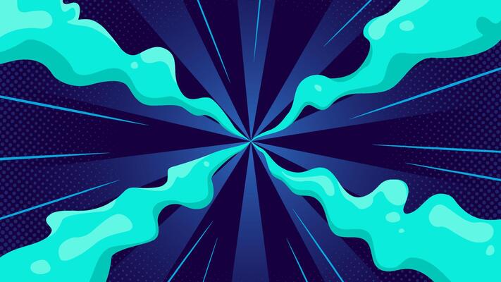 Blue comic halftone background