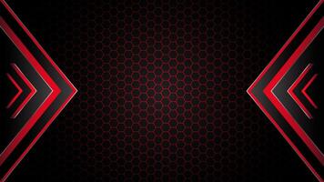 Red Background Technology Banner Template vector
