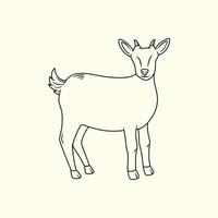 Lamb with Small Horns vector