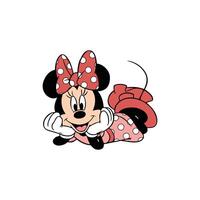 Lazy cartoon minnie vector