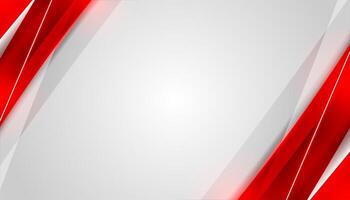 Modern Red and White Background with diagonal lines vector