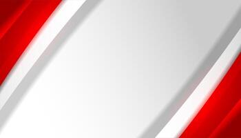 Modern Red and White Background Design vector