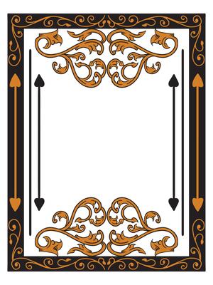 Whimsical Wedding Frame with Hand-Sketched Details