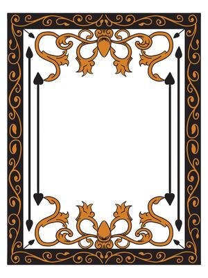 Modern Ornate Wedding Frame with Clean Lines