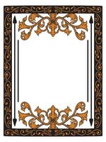 Decorative Swirl Frame for Anniversary Invitations vector