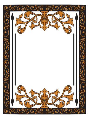 Decorative Swirl Frame for Anniversary Invitations