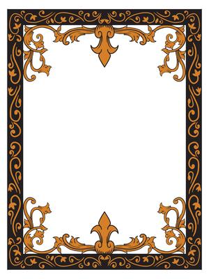 Lavish Wedding Invitation Frame with Classic Elegance