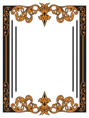 Romantic Wedding Frame for Elegant Table Number Cards