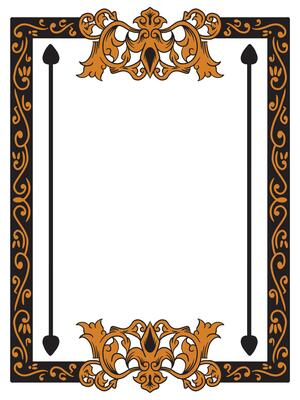 Elegant Swirl Wedding Frame for Romantic Invitations