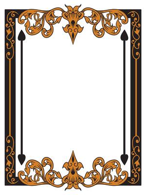 Antique Wedding Frame with Ornate Scrollwork
