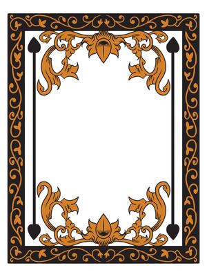 Handcrafted Wedding Border with Swirl Patterns