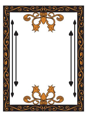 Ornate Frame for Engagement Party Invitations