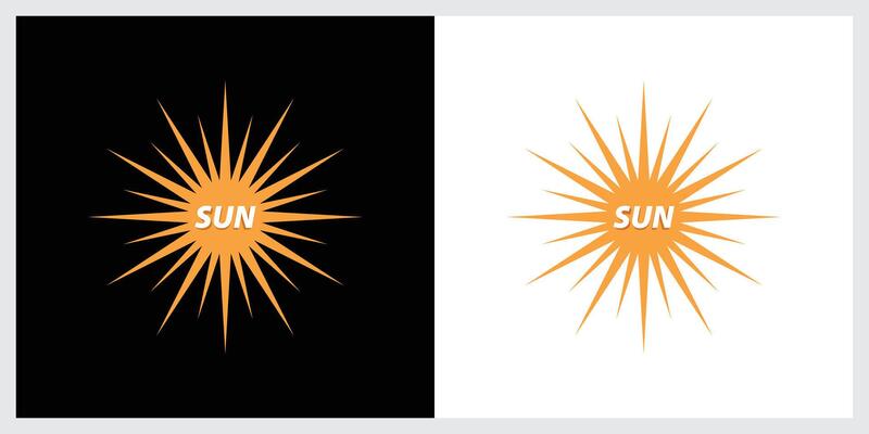 Sun logo design template Icon symbol