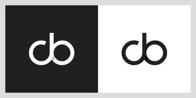 Initial DB, BD Alphabets Letters Logo Monogram vector
