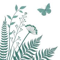 a design featuring delicate botanical elements vector