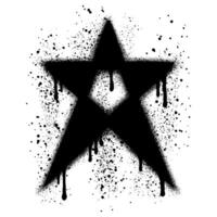 graffiti star isolated on whit background. eps 10 vector