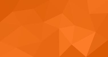 Orange abstract polygonal background. Geometric origami style with gradient vector