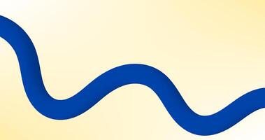 abstract background with blue wavy lines on a yellow background. vector