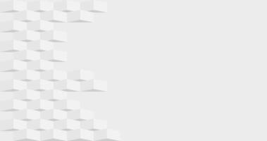 White abstract background with white cubes. illustration. vector