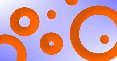Orange background with circles. illustration. web page design background and banners. vector