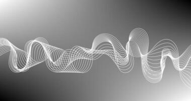 Abstract background with dynamic waves business design illustration vector