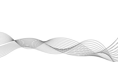 Abstract wavy lines on a white background. illustration design vector