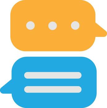 mensaje de burbujas de chat vector