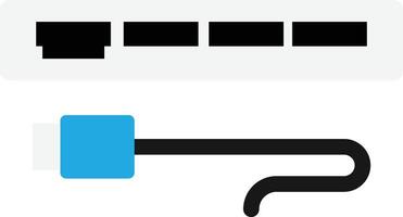 Usb Networking Hub Socket Data vector