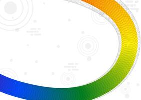 Digital wave gradient white background. Design for futuristic fluid line technology connect internet colorful abstract. vector