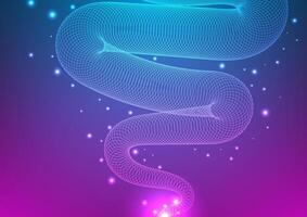 Digital technology Wavy background. Abstract wireframe light concept. Design for futuristic fluid curve wave shape connect telecoms internet online fiber gradient. vector