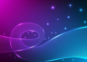 Digital technology Wavy abstract background. Wave shape curve wireframe concept. Design for futuristic fluid curve wave shape connect telecoms internet online fiber gradient. vector