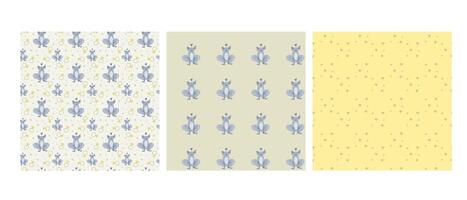 Whimsical princess patterns for children's design and decor vector