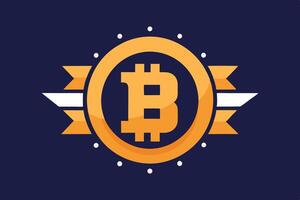 bitcoin currency design vector