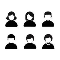 person icon set and idea vector