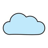 Cloud computing isolated icon illustration vector