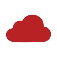 Cloud computing isolated icon illustration design vector
