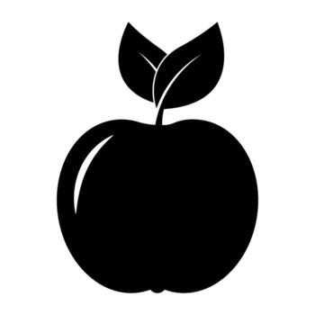 Apple icon isolated on background. Apple sign symbol for web site and app design. vector