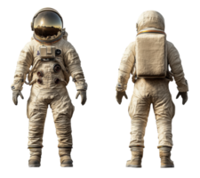 Spacesuit design showcasing astronaut gear from multiple angles png