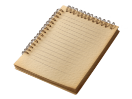 Notepad with blank pages ready for notes and sketches png
