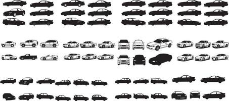 Retro Compact Car and Adventure 4x4 Vehicle with Classic and Rugged Styling vector