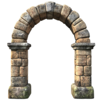 Classical Stone Archway on Transparent Background png