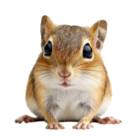 Small Squirrel Standing on Two Feet Looking Alert png