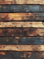 Wooden planks aligned creating dark, light rustic background design use photo