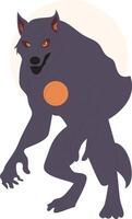 Anthropomorphic Wolf Character Design Art vector