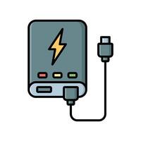 Digital Display Power Bank vector