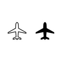 plane icon set. vector